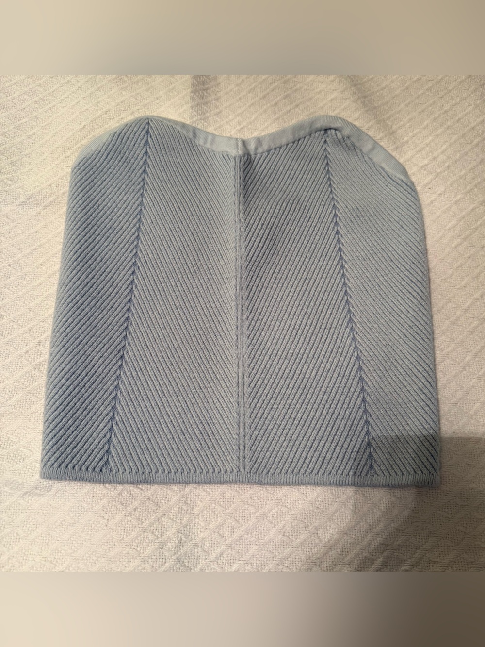aerie Light Blue Ribbed sweater tube top